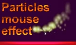 Particles mouse effect