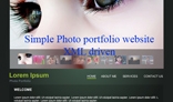 Simple Photo portfolio website XML driven