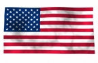 Flash 3d USA flag waving in the wind