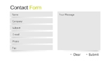 Flash & Php Contact form