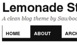 Lemonade Stand Blog Theme
