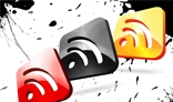 4 Glossy RSS icons : Crimzprod.