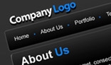Corporate Black Layout - Simple to use - Web Design Template