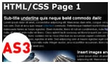 HTML CSS Page Renderer AS3
