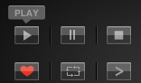 22 Video Playback Buttons  Glass Edition