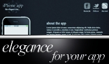 Elegance: iPhone app website