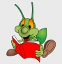 Happy Green Bug Reader