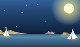 Night ocean animation