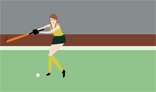 Woman With Hockey