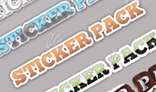 Sticker Text Styles pack