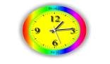 Rainbow Analog and Digital Clock