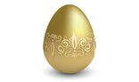 Easter gold egg