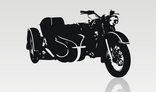 Motorcycle silhouette - vector