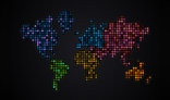 Flickering world map