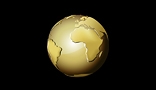 Golden Earth Globe