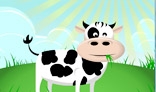 Cow on the meadow animation
