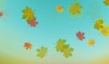 Autumn leaves falling down background. 2Kb only. AS2.0
