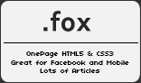 fox - HTML5 Website for Facebook and Mobile