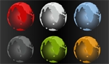 Different Colours Of Globes