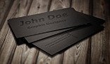 Leather Pressed Business Card