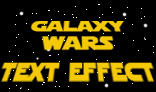 Galaxy wars text effect