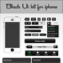 Black Ui kit for iphone