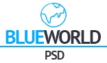 Blueworld onepage PSD Template