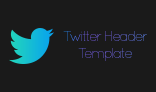 New Twitter Header Template with minimal design