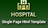 Hospital Single Page Html Template