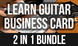 Learn Guitar Business Card (Bundle)