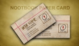 NOOTBOOK PAPER CARD