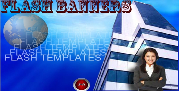 AS2 Advanced Blue Flash Banner