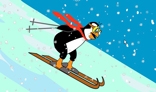 Skiing Penguin