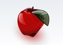 Falling Glass Apples - 3D effect