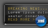 Flash XML News Ticker / Scroller Panel