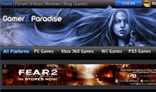 Gaming Website Template: Gamerz Paradise