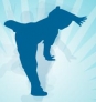 Silhouette breakdance animation