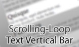 Scrolling-Loop Text Vertical Bar