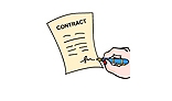 Signing a contract