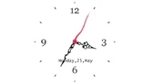 Flash Analog Clock