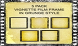 grunge film frames