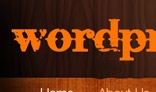 Wordpress dark wood