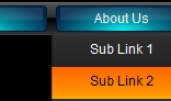 Glossy drop down menu