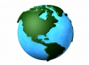 Spinning Earth Globe loop 