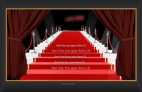 Red Drapes Glamour Invitation