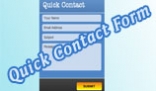 Quick Contact Form With Reply Back Mail