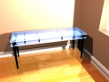 Glass writing desk