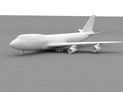 Boeing 747-400 no textures