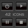 42 adio/video icons