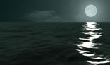 Moonlight Ocean Seascape
